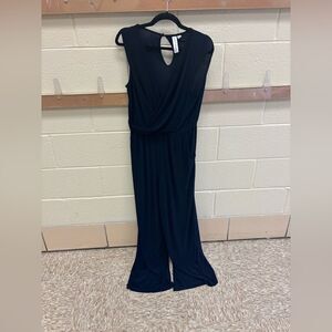 Elegant Navy Sleeveless Jumpsuit by Emma & Michele